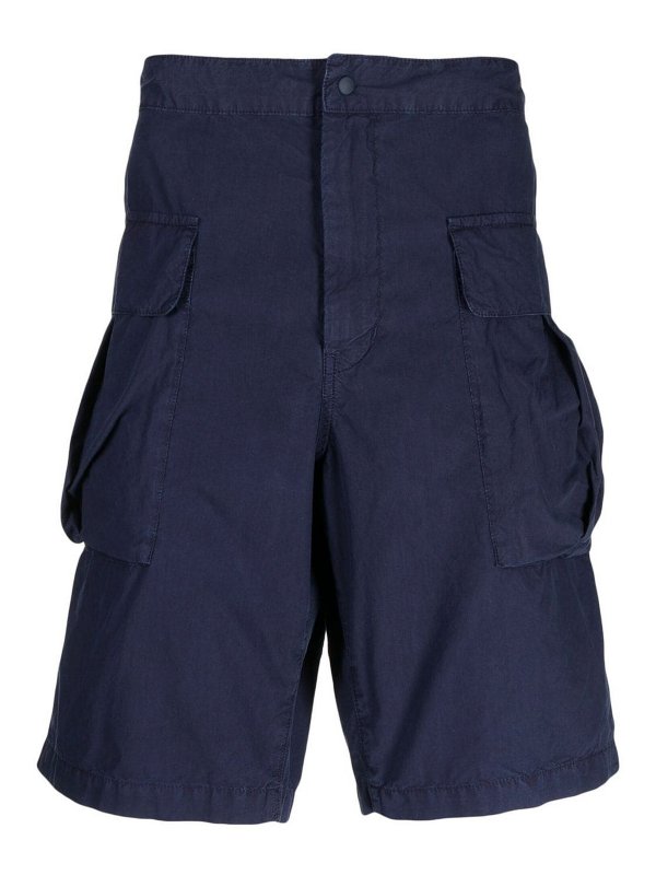 ASPESI: Shorts - Short - Bleu