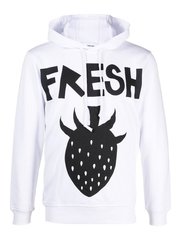 COMME DES GARCONS SHIRT: スウェット＆セーター - スウェットシャツ/セーター - 白