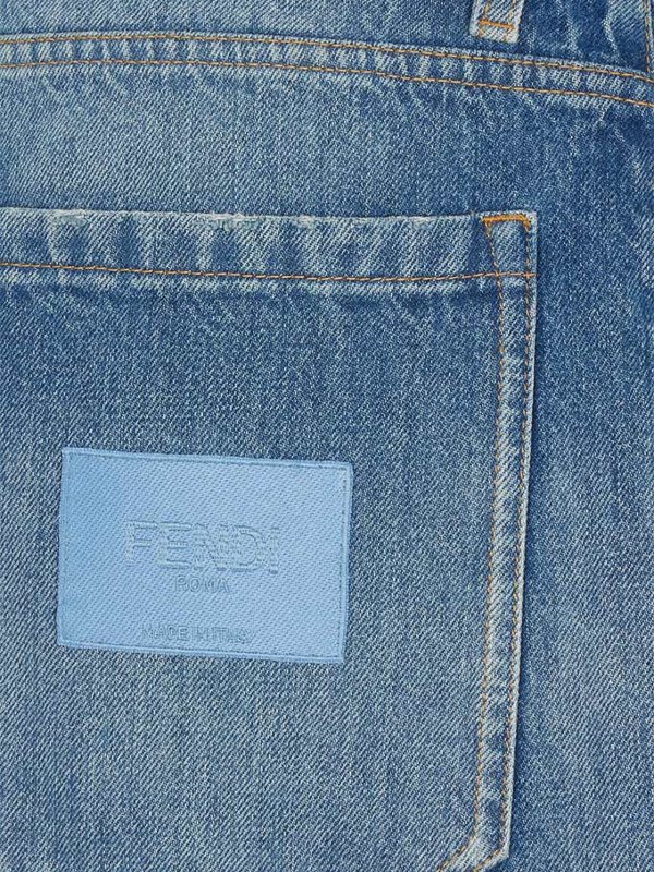 The Best Shops FENDI: Trousers Shorts - Short washed