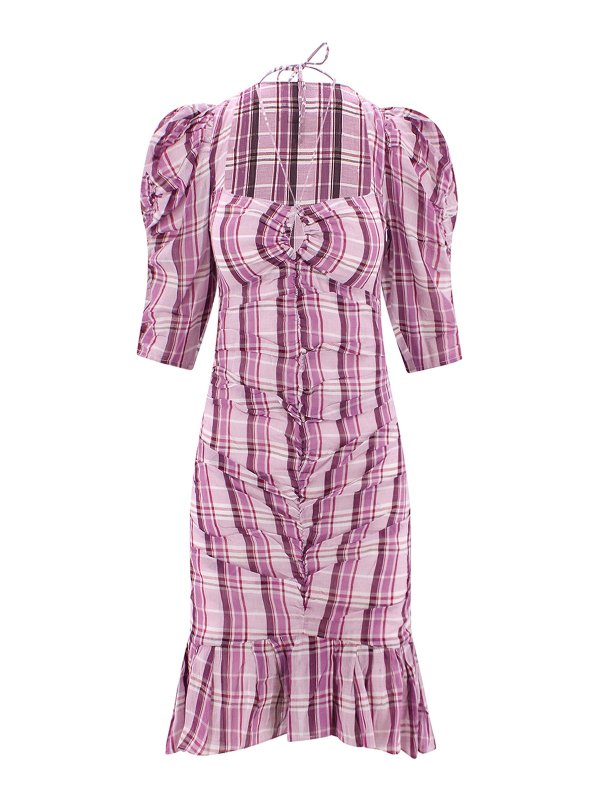 ISABEL MARANT: Knielange Kleider - Knielanges Kleid - Nude