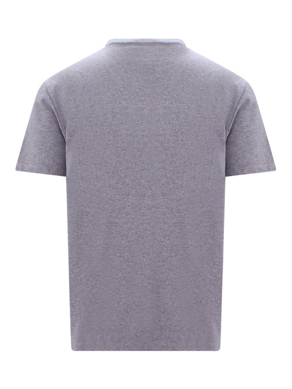 MAISON KITSUNÉ: t-shirts online - Cotton t-shirt with embroidered logo