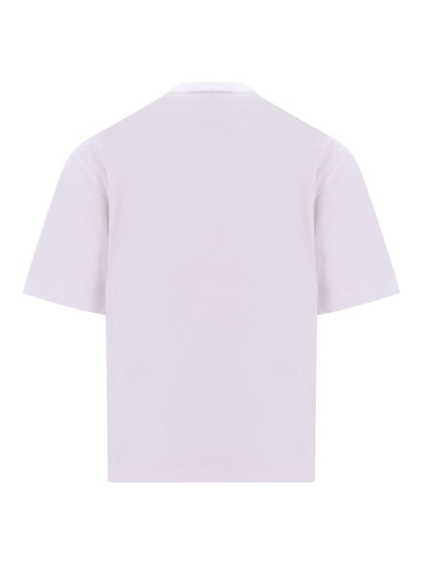 NEIL BARRETT: t-shirts online - Cotton t-shirt with removable piercing