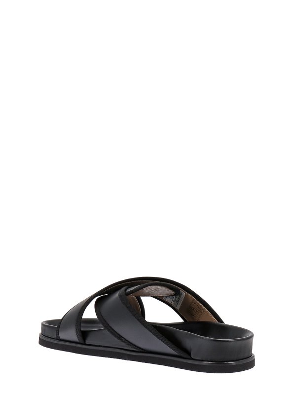 The Best Shops THOM BROWNE: sandals - Leather sandals