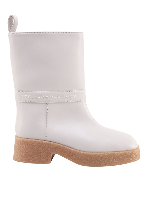STELLA McCARTNEY: ankle boots - Alter mat boots with embossed logo