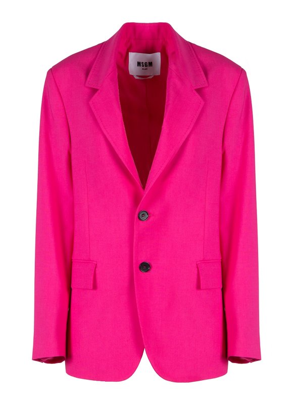 m.s.g.m.: giacche casual - Giacca 2 bottoni in lana leggera