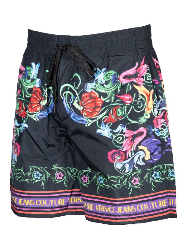 Versace Jeans Couture: Trousers Shorts online - V emblem baroque short