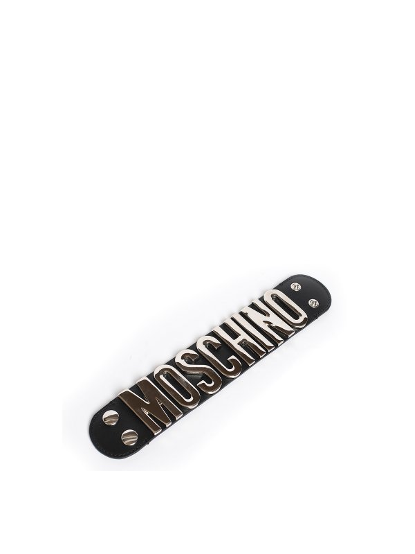 MOSCHINO: Bracelets & Bangles online - Metellic letters big bracelet