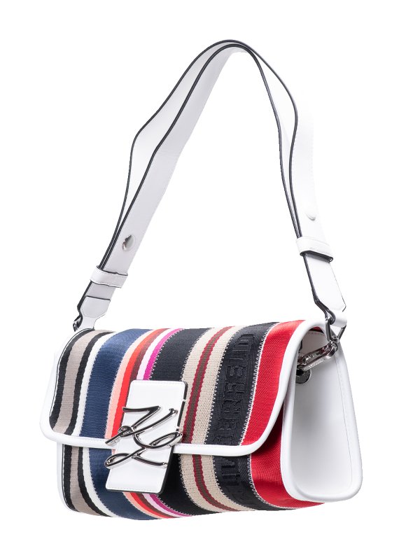 The Best Shops KARL LAGERFELD: cross body bags - K/webbing small baguette