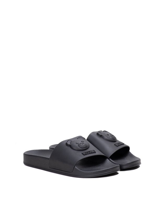 MOSCHINO: flip flops online - Teddy pool slide