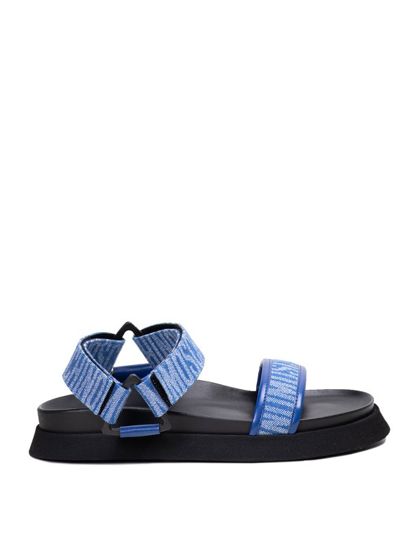 MOSCHINO: Sandales - Sandales - Bleu