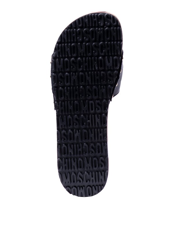 The Best Shops MOSCHINO: Metallic letters sandals