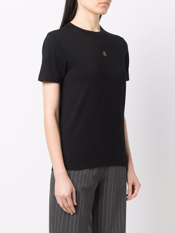 STELLA McCARTNEY: t-shirt online - T-shirt nera in cotone