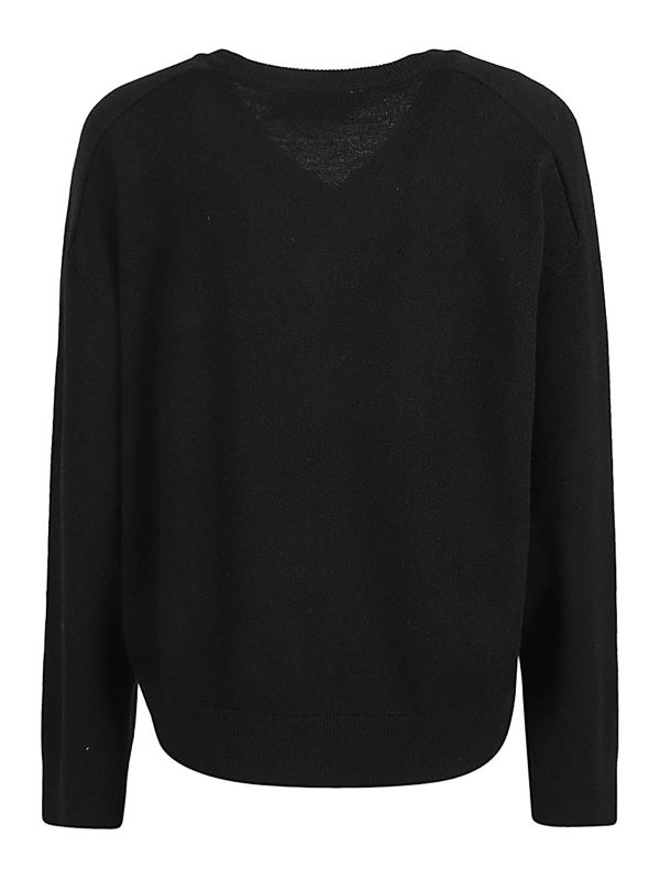 ARMARIUM: maglia collo rotondo online - Maglia in cashmere con scollo a V