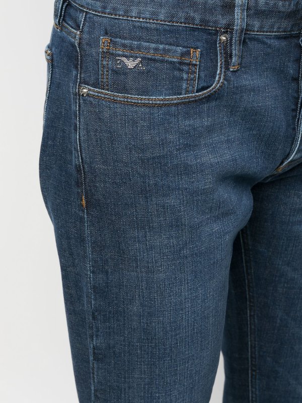 The Best Shops EMPORIO ARMANI: ブーツカットジーンズ - ブーツカットジーンズ - ブルー