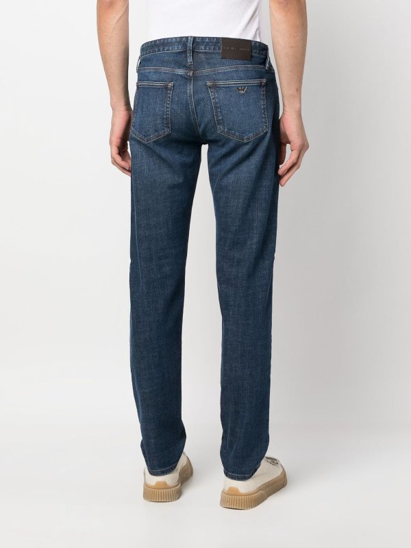 ブーツカットジーンズ - ブルー shop online: EMPORIO ARMANI