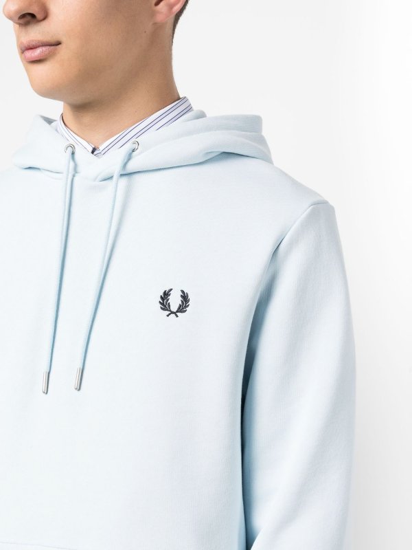 Logo hoodie shop online: FRED PERRY