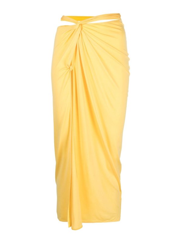 JACQUEMUS: Knielange und Midi Röcke - Midirock - Gelb
