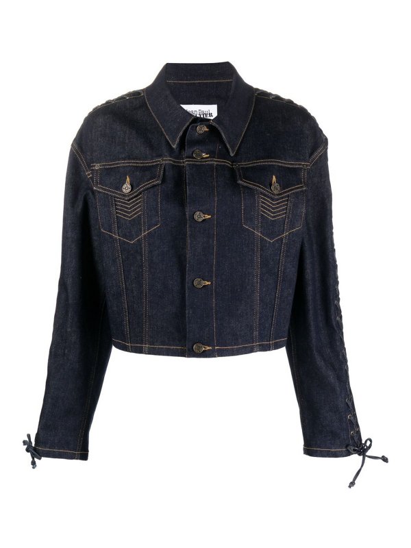 JEAN PAUL GAULTIER: カジュアルジャケット - カジュアルジャケット - ブルー