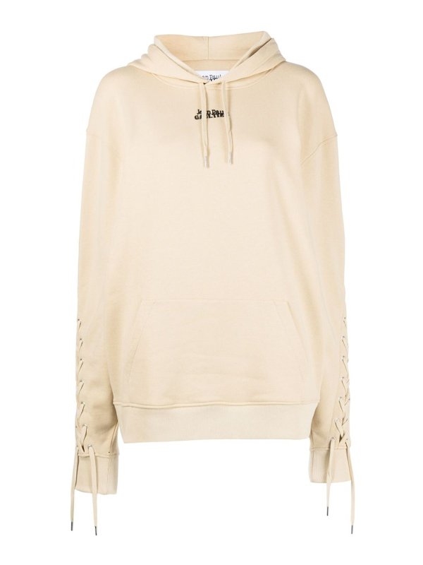 JEAN PAUL GAULTIER: Sudaderas y suéteres - Sudadera - Beis