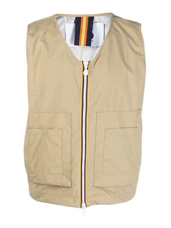 K-WAY: Chalecos - Chaleco - Beis