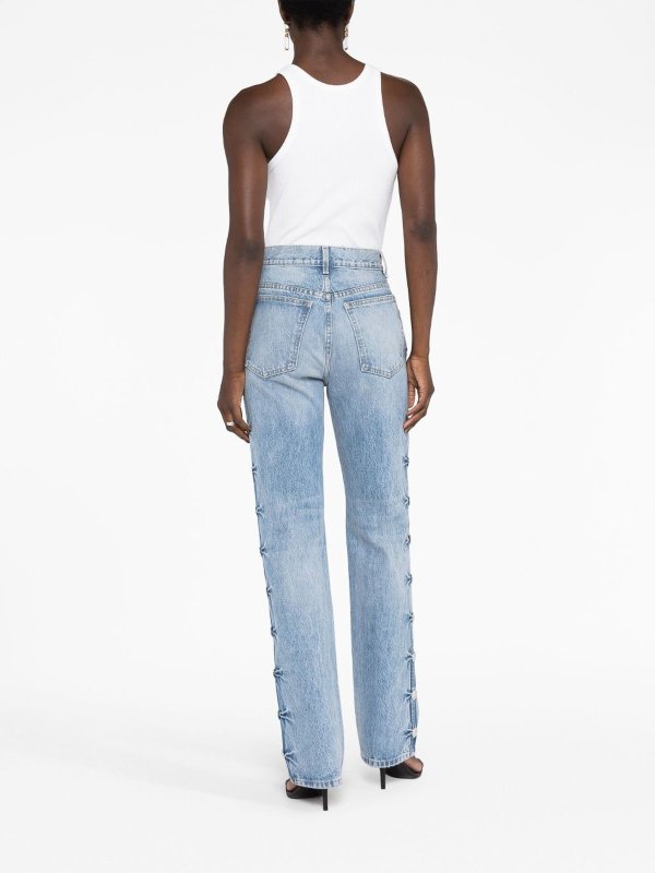 The Best Shops KHAITE: bootcut jeans - Danielle studded jeans