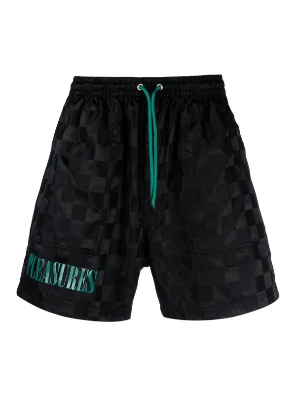 PLEASURES: pantaloni shorts - Pantaloncini con logo