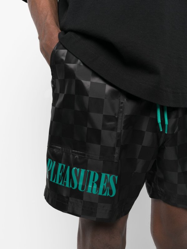 The Best Shops PLEASURES: pantaloni shorts - Pantaloncini con logo