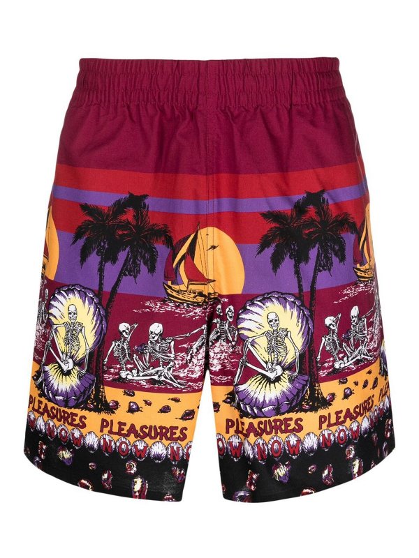 PLEASURES: beach accessories - Beach printed shorts