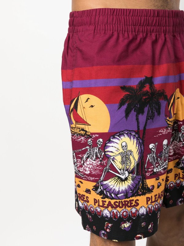 PLEASURES: beach accessories online - Beach printed shorts