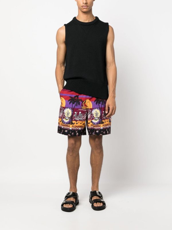 PLEASURES buy online Beach printed shorts