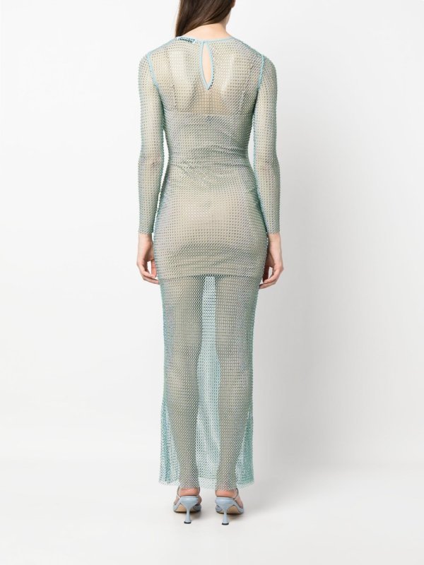 The Best Shops Self Portrait: Fishnet maxi dress