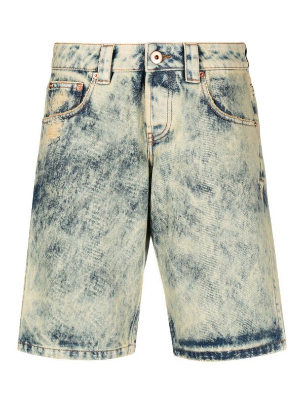 VAQUERA: Trousers Shorts - Denim split shorts
