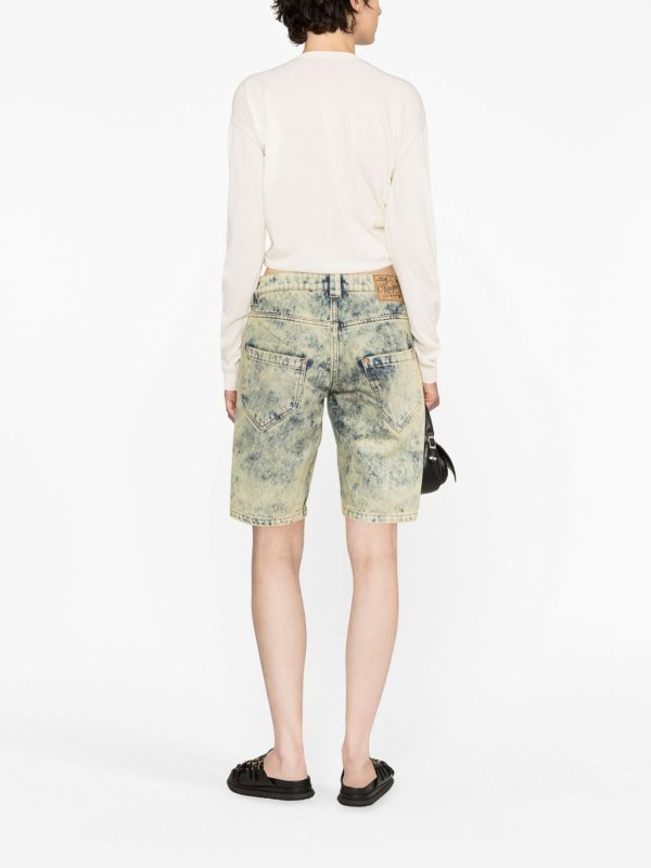 VAQUERA: Trousers Shorts online - Denim split shorts