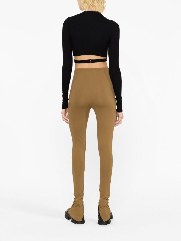 WARDROBE.NYC: leggings online - Side zip leggings