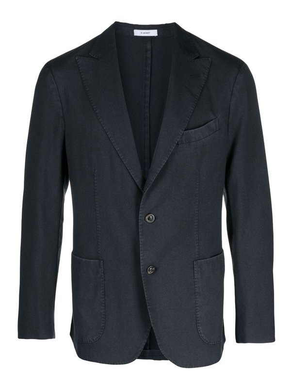BOGLIOLI: casual jackets - Wool single-breasted jacket