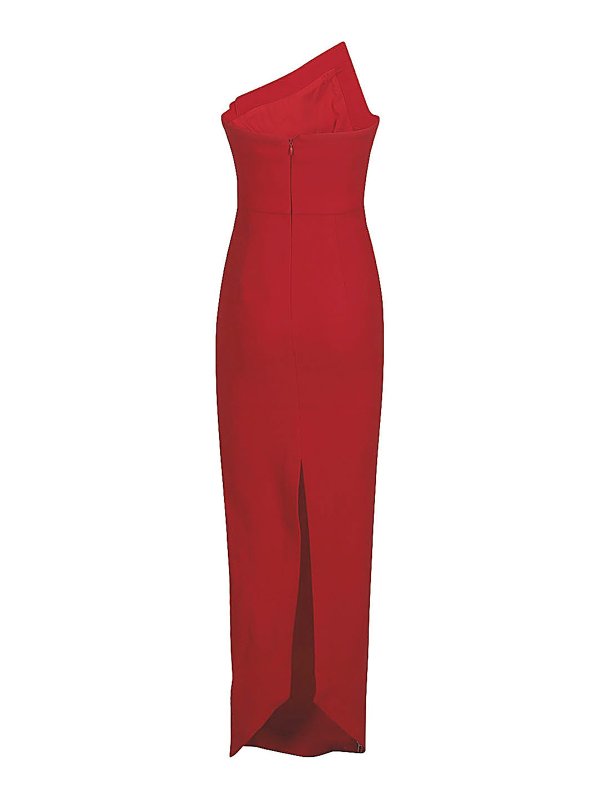 ROLAND MOURET: maxi dresses online - Wool crepe long tube dress
