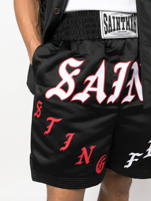 Trousers Shorts Saint Mxxxxxx - Logo shorts - SMS230000063BLACK