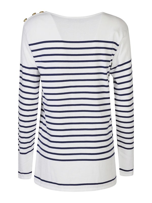 SEAFARER: Strickpullover mit Rundhalsausschnitt online - Rundhalspullover - Blau