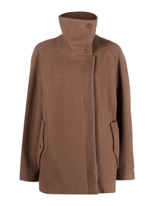 ALYSI: short coats - Wool short coat