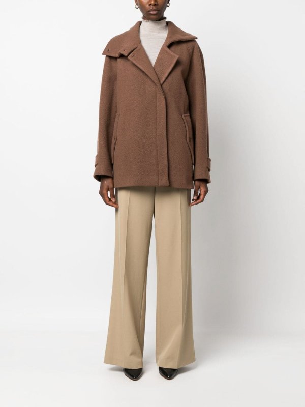 ALYSI: short coats online - Wool short coat