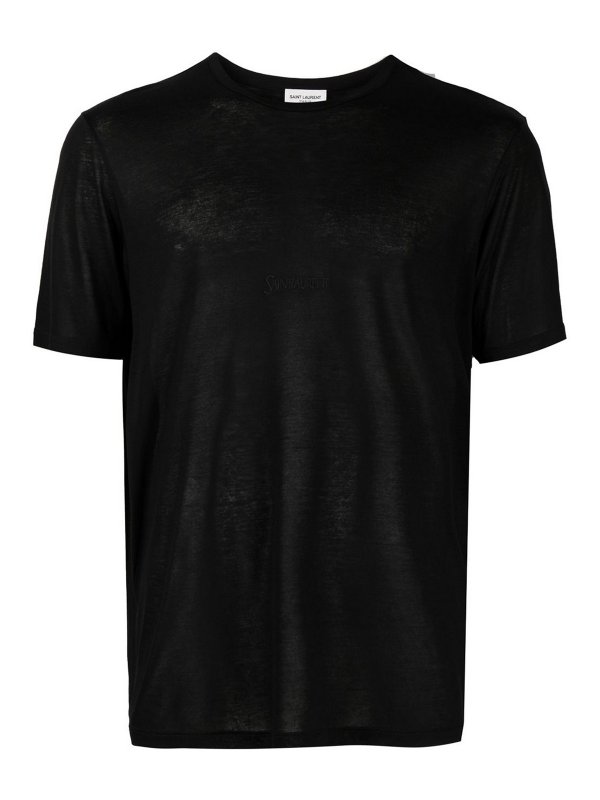 SAINT LAURENT: t-shirts - Cotton t-shirt