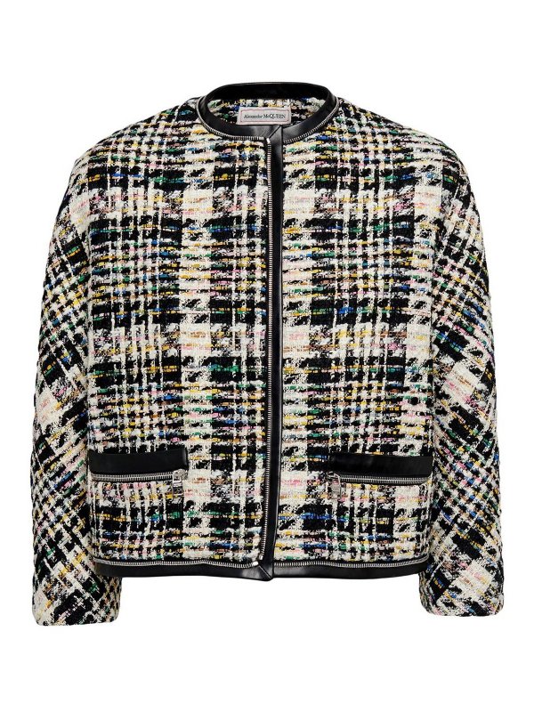 ALEXANDER MCQUEEN: casual jackets - Checked tweed jacket