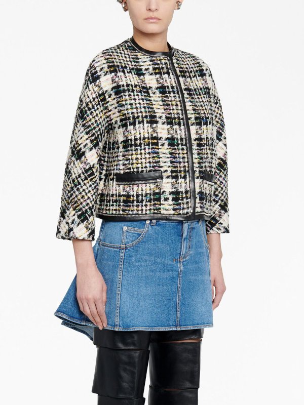 ALEXANDER MCQUEEN: casual jackets online - Checked tweed jacket