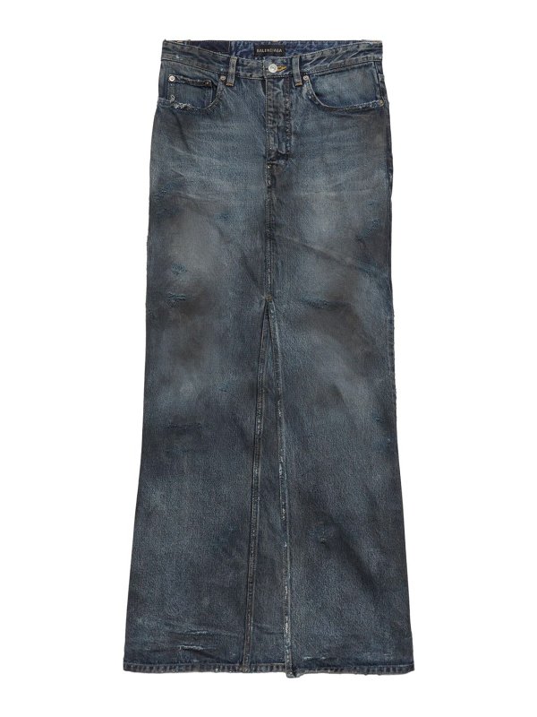 BALENCIAGA: Knielange und Midi Röcke - Midirock - Blau