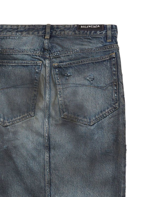 BALENCIAGA: Knielange und Midi Röcke online - Midirock - Blau