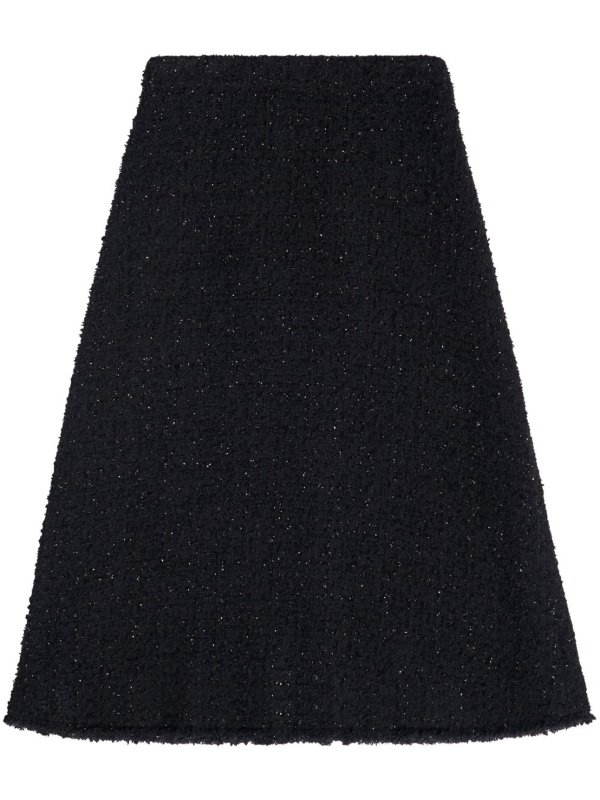 Balenciaga Tweed midi skirt - Black - Women | 751372TOP071000