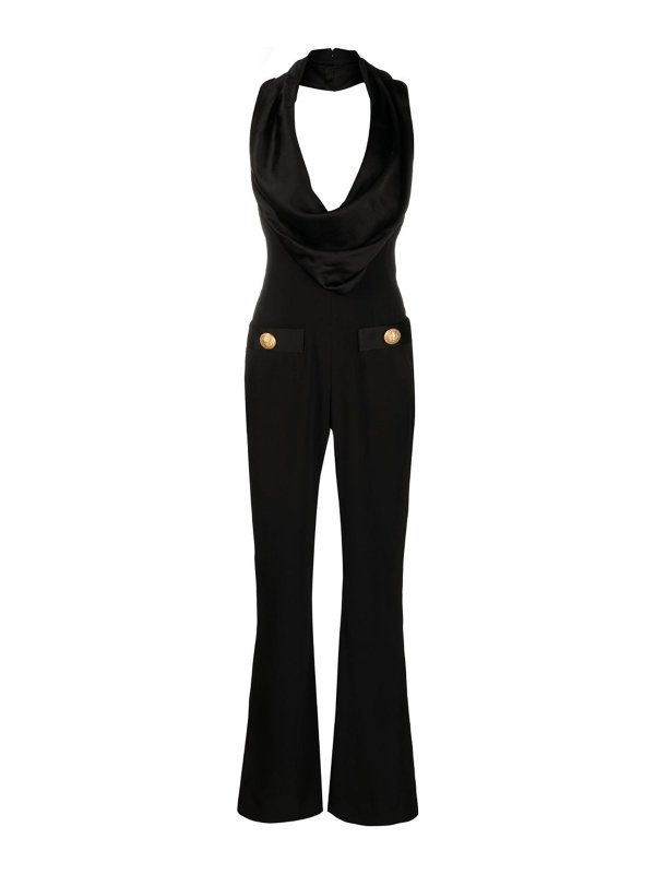 Balmain: Jumpsuits - Jumpsuit - Schwarz
