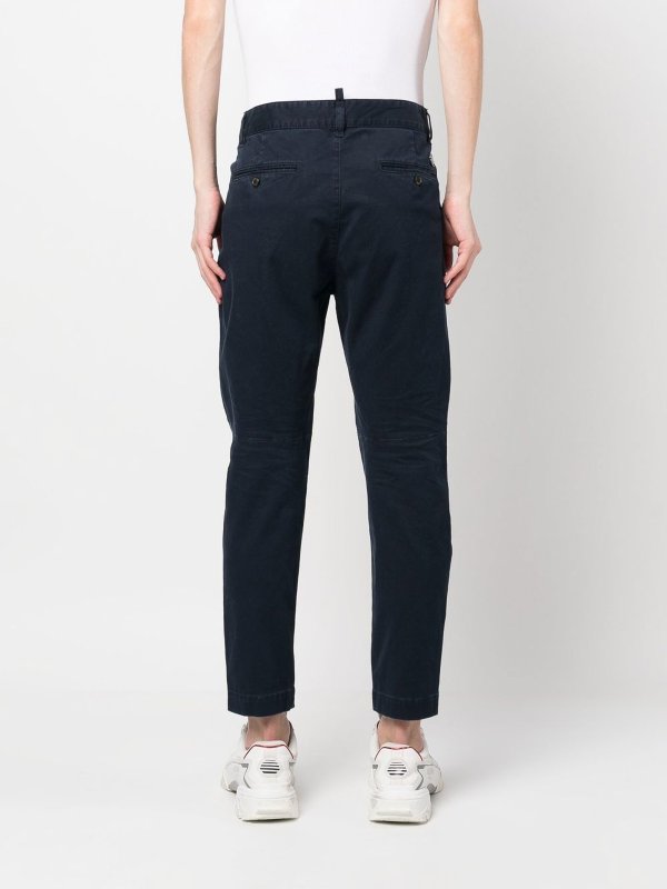 Cotton chino trousers shop online: DSQUARED2