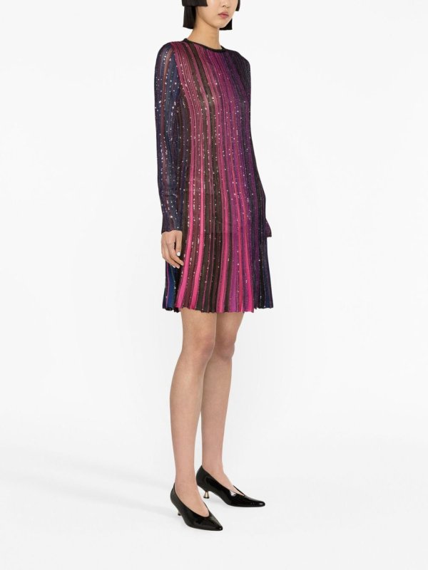 MISSONI: short dresses online - Lurex pleated short dress