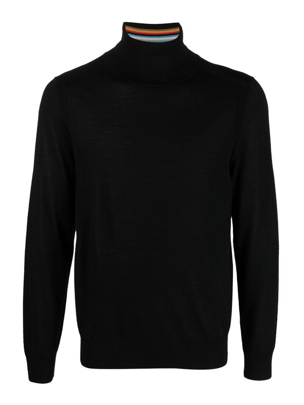 PAUL SMITH: crew necks - Wool high-neck jumper